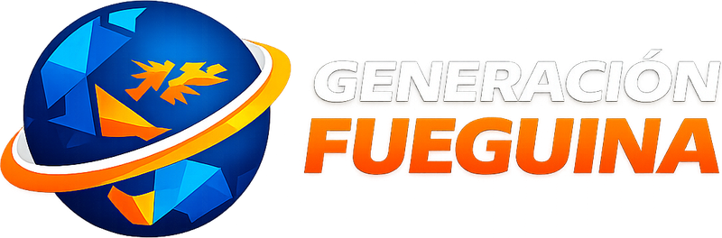 Logo de Generación Fueguina: un globo con un halcón.